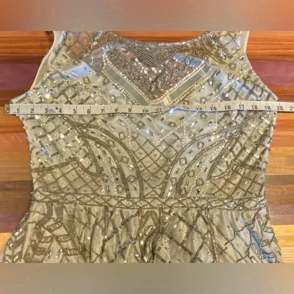 Lotus Threads Silver Beaded Dress, new with tags, size 12 - Picture 11 of 15
